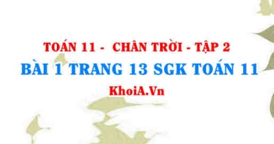 Bài 1 trang 13 Toán 11 Tập 2 Chân trời sáng tạo